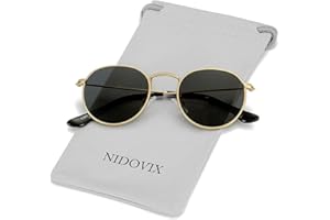 NIDOVIX Kids Polarized Sunglasses Classic Metal Frame for Baby Boys Girls Age 0-18, Three Sizes, 100% UV Protection