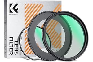 K&F CONCEPT UV CPL Filter Kit Compatible with Canon Powershot V1 - UV Protector & True Color Polarizing, Optical Glass, 18-La