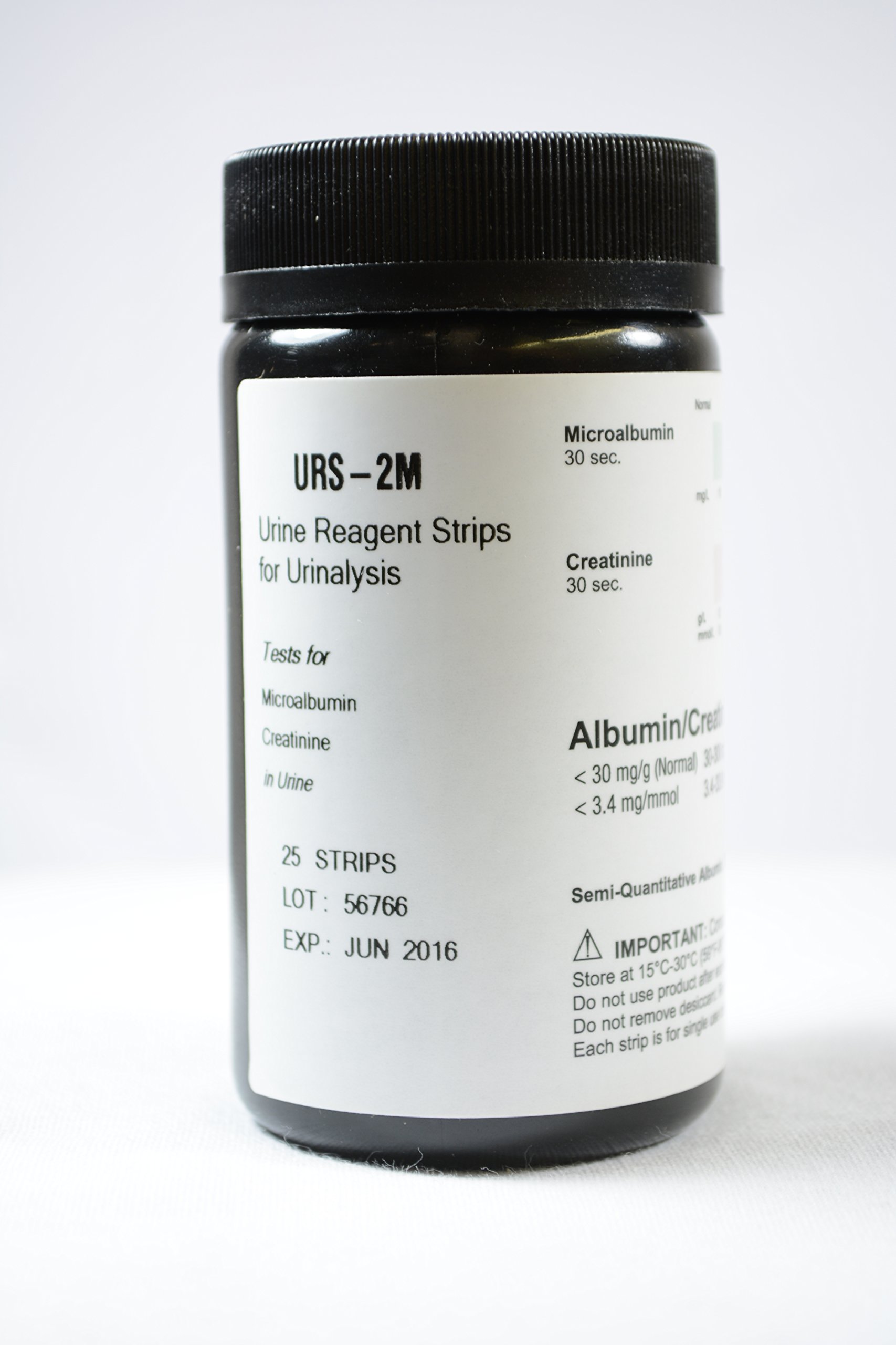 Buy Microalbumin/Creatinine Urine Reagent Strips for Urinalysis (Bottle of 25 Test Strips
