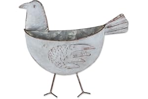 ZINGZ & THINGZ Accent Plus Bird Galvanized Wall Planter, 12.5x3.75x12