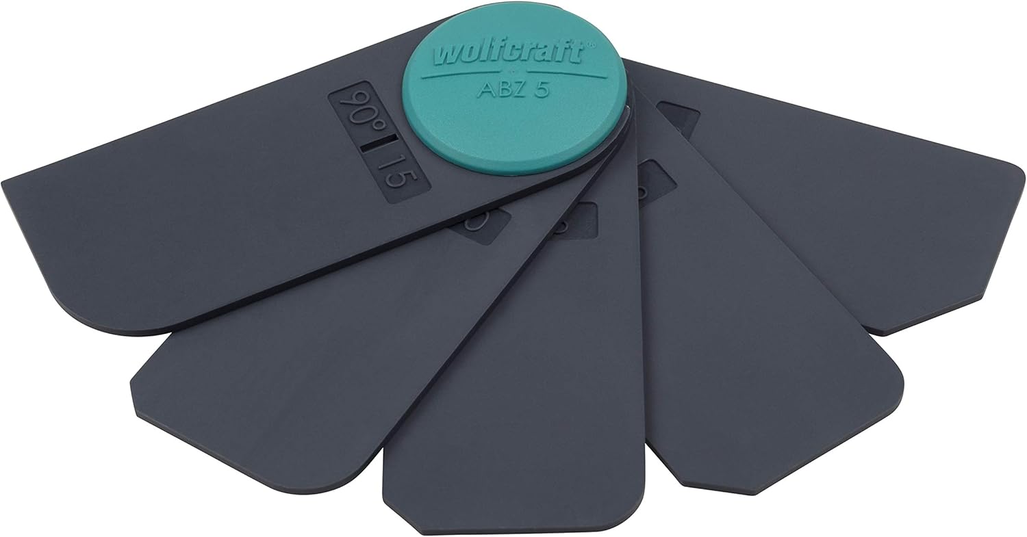 wolfcraft Joint Smoother Fan Set, 5 pcs. I 4332000 I For finishing sealing joints, Black