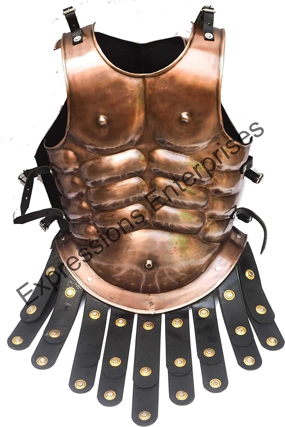 Copper Antique Finish Spartan Muscle Armour Breastplate