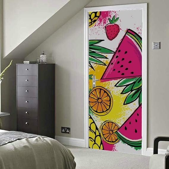 Zouxab Moda Verano Fruta sandía Pintura autoadhesiva Vinilo extraíble