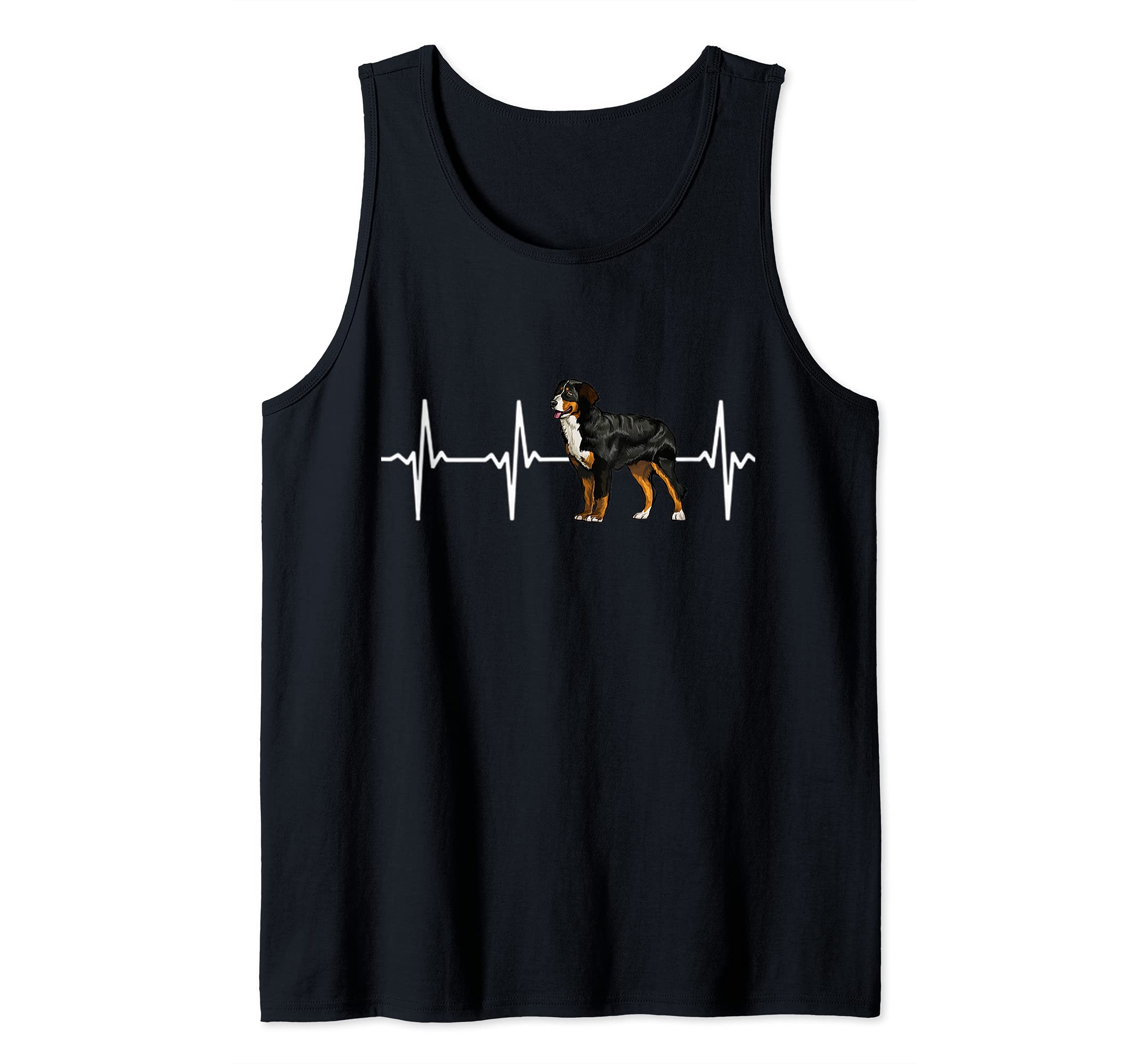 Bernese Mountain Dog Heartbeat Love My Dog Tank Top