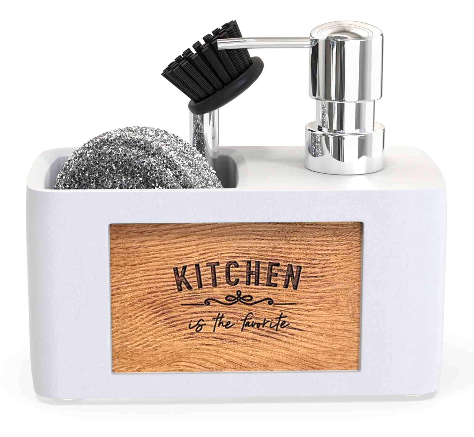 Soap Dispenser Kitchen - Dish Soap Dispenser for Kitchen - Kitchen Accessories - Kitchen Organiser - Kitchen Soap Dispenser - Pump Bottle Dispenser - Washing Up Liquid Dispenser - Kitchen Storage