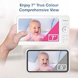VTech VM7467 Baby Monitor 7" LCD Remote Pan Tilt Zoom 178° Night Light view 2