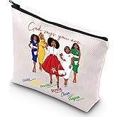 G2TUP Sorority Sister Makeup Bag Sorority Gifts God Says You Are Sorority Zipper Pouch Bag Sisterhood Merch (God Says Red)