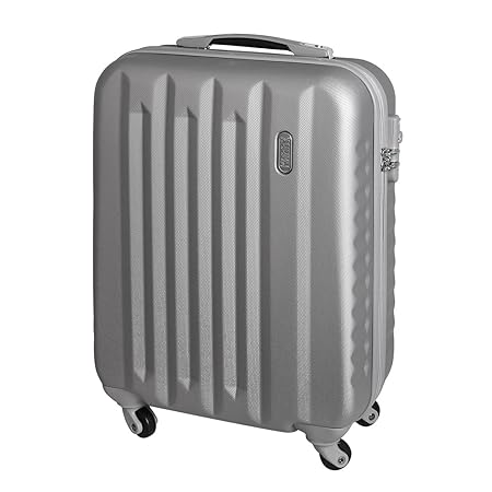 Karry Suitcase Cabin Hard Shell Hand Luggage 55x40x19 811 B Silver
