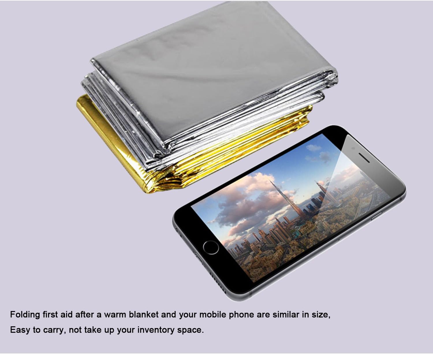 2 Pack Emergency Blanket/Space Blanket/Survival Blanket/Thermal Blanket/Sleeping Blanket/Silver Foil Blanket/Camping Mat/Emergency Shelter Outdor Gear, Silver Color, First Aid Kits Keep You Warm : Sports & Outdoors