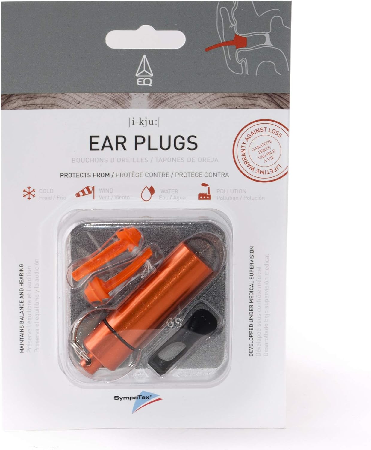 EQ Ear Plugs for Swimming Adults and Children, Advanced Ear Protection, Superior Comfort Red Color, Noise Protection - Image 3