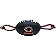 Pets First NFL Chicago Bears Football Dog Toy, Tough Quality Nylon Materials, Strong Pull Ropes, Inner Squeaker, NFL Team Color