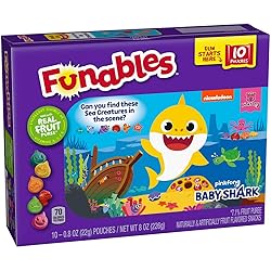 Funables Fruit Snacks, Baby Shark Shaped Fruit