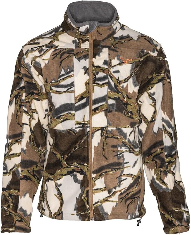 Amazon.com: Predator Camo Mens Stealth Micro Fleece Jacket, Fall Gray