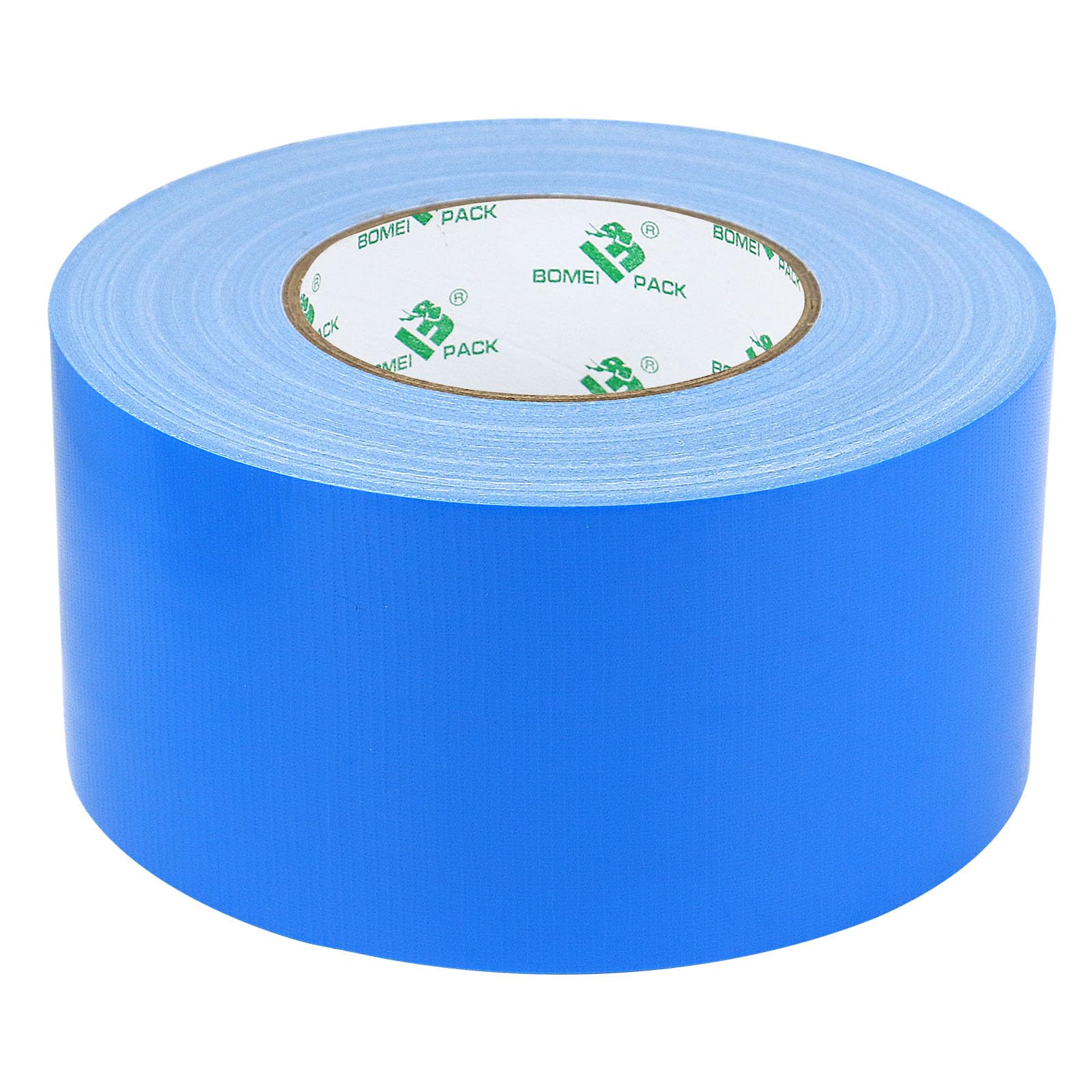 BOMEI PACK Sky Blue Duct Tape 3 inch Reinforced Ducts Fixing Tape 1 Roll 75mm x 50m Light Blue Gaffer Tape for Heavy duty Moving Sealing Bundling Strapping Decoration Craft labeling