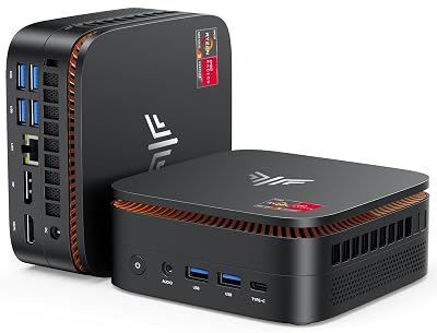 KAMRUI Pinova P1 Mini PC, W-11 Pro AMD Ryzen 4300U(Beat 10110U/N150/N95 up to 3.7GHz), 16GB RAM 512GB SSD Mini Desktop Computer Support 4K HDMI+DP+Type-C/WiFi/BT for Business Home Office Mini pc