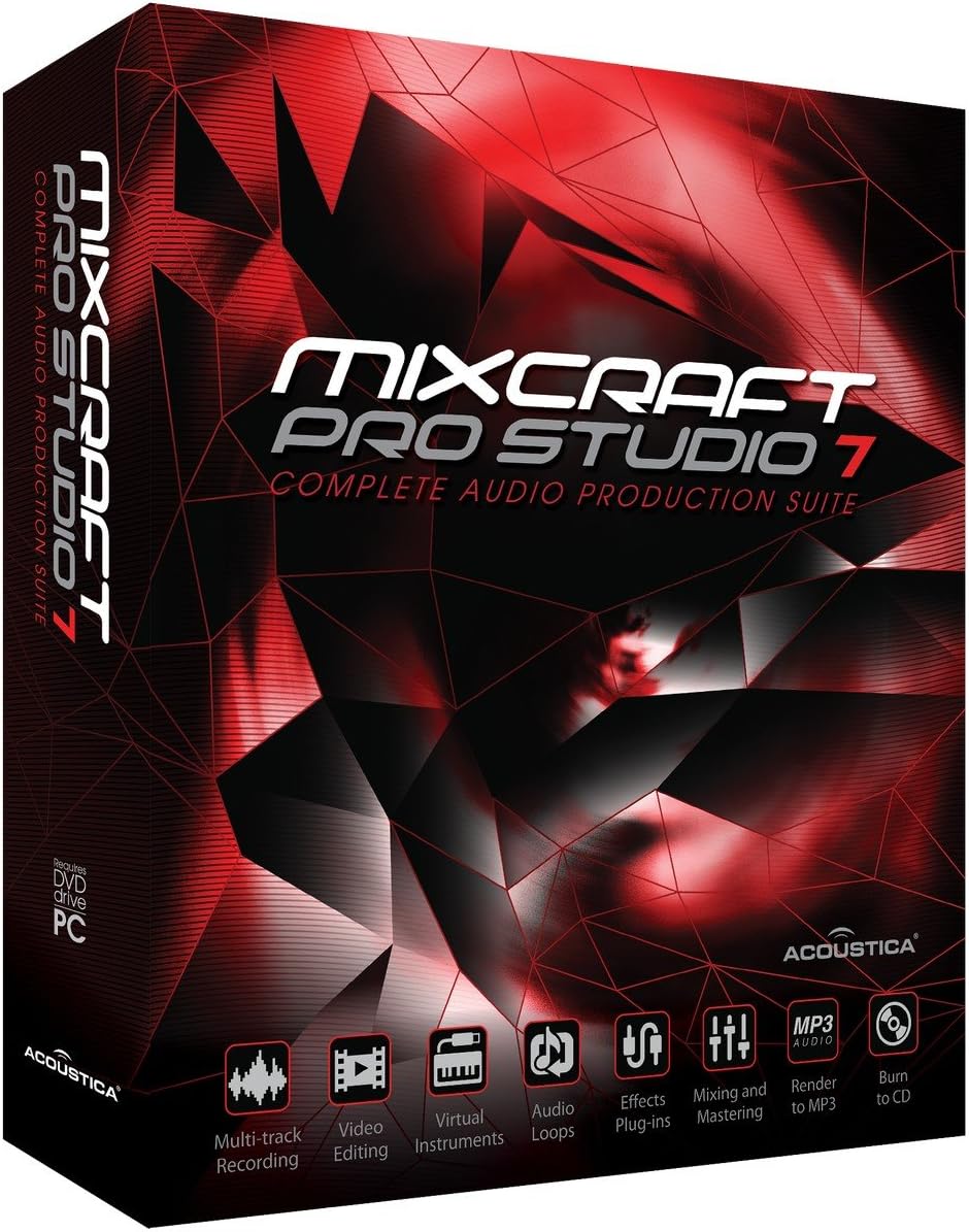 Acoustica Mixcraft Pro Studio 7 | Music Production Software Boxed
