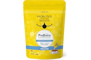 PROBIORA HEALTH Probiora for Dogs | Dog Probiotic Supplement for Oral Care | Pet Probiotics to Reduce Bad Breath | Dog Nutritional Supplement for Dental Health | 30 Servings (Pouch)