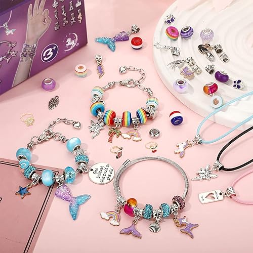Niskite Bracelet Making Kit for Girls: Charm DIY Jewelry Making