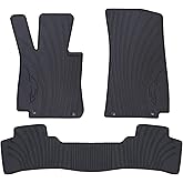 San Auto Car Floor Mat for 2016-2022 Mercedes Benz GLC 250 / GLC 300 / GLC 350e Custom Fit All Black Auto Floor Liners All Weather Heavy Duty Odorless