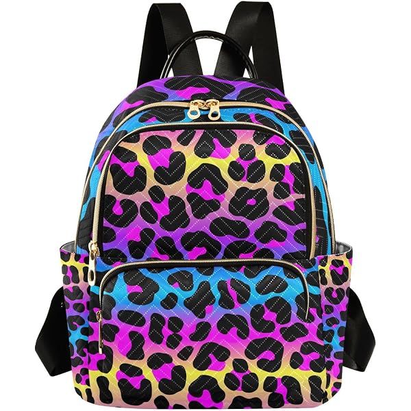 Kids Leopard Print Backpack With Leash - Toddler Preschool Bag With Reflective Strips & Chest Clip