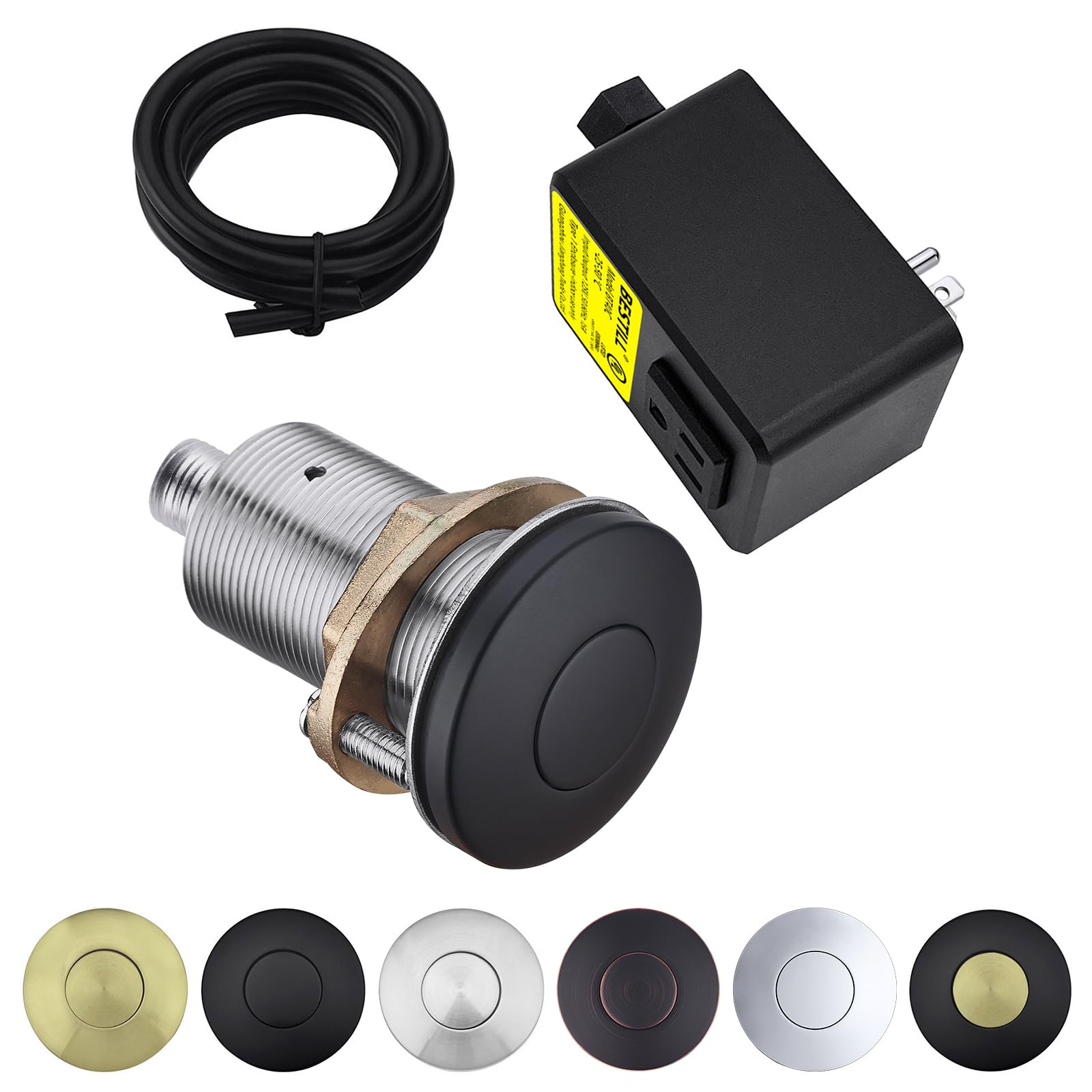 BESTILL Garbage Disposal Air Switch Kit - UL Listed, Brass 2.95