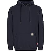 BOCOMAL FR Hoodies Pullover 10.5oz Cotton Fleece Flame Resistant Hooded Sweatshirts