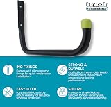 Keypak Garage Hooks 5 Pack 30kg Wall Mount Large J Hook Heavy Duty Tool Storage view 2