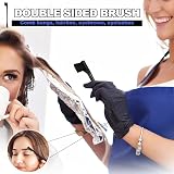 Qufiiry 3Pcs Slick Back Hair Brush Set Double-Sided Edge Brush Bristle Comb view 4