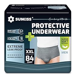 SUNKISS Incontinence Underwear for Men, Daytime