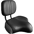 Aikolesa Bike Seat with Backrest, Oversized Comfortable Ergonomic Design Bicycle Saddle for Men and Women Adjustable Height Bike Saddle
