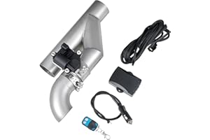 VEVOR Electric Exhaust Cutout, 2.5 Inch Universal Stainless Steel Exhaust Valve Kit with One Controller Remote Kit, Cut Out V