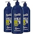 Suave Shampoo Conditioner Bodywash Men 3 in 1 Citrus & Sandal Wood to Cleanse and Nourish Hair and Skin, 40 oz Pack of 3