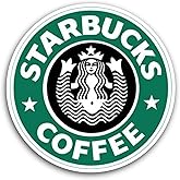 3" and 5" Starbucks Coffee Sticker, Waterproof Vinyl Decals for Many Purpose Like Cars, Trucks, Laptops, Phones, Windows and More
