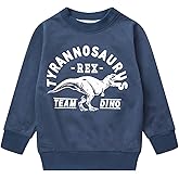 Akyzic Boy Dinosaur Sweatshirts Toddler Long Sleeve Cotton Space Pullover Cartoon T-Shirts Sport Top Tee For Kids 2-7T