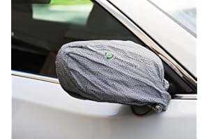New & Improved ProKevLock Vehicle Side Mirror Covers Set with Anti-Theft Lock, UHMWPE, HPPE, 304 CRES Steel Mesh, Fits all Vehicles & Most Pickup Trucks, Protection from Ice, Bird Droppings, Version 3