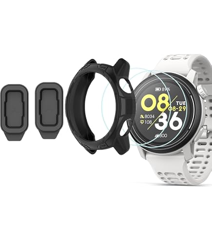 Lot De 3 Films De Protection En Verre Trempé Pour Montre COROS PACE 4 - Bord Renforcé En Aluminium - Protection Contre Rayures Et Chocs