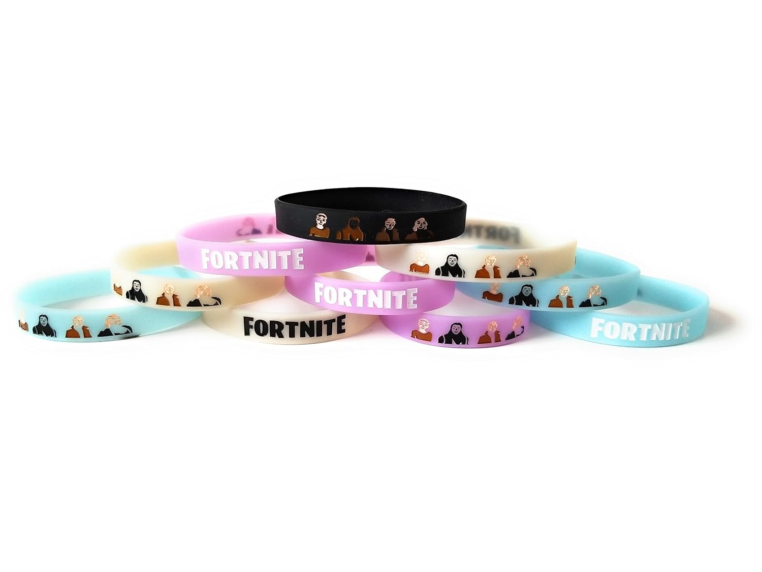 Fortnite Bracelet Favors Birthday Wikii - ma creations fortnite bracelets kids birthday party favors glow in the dark 10 pack