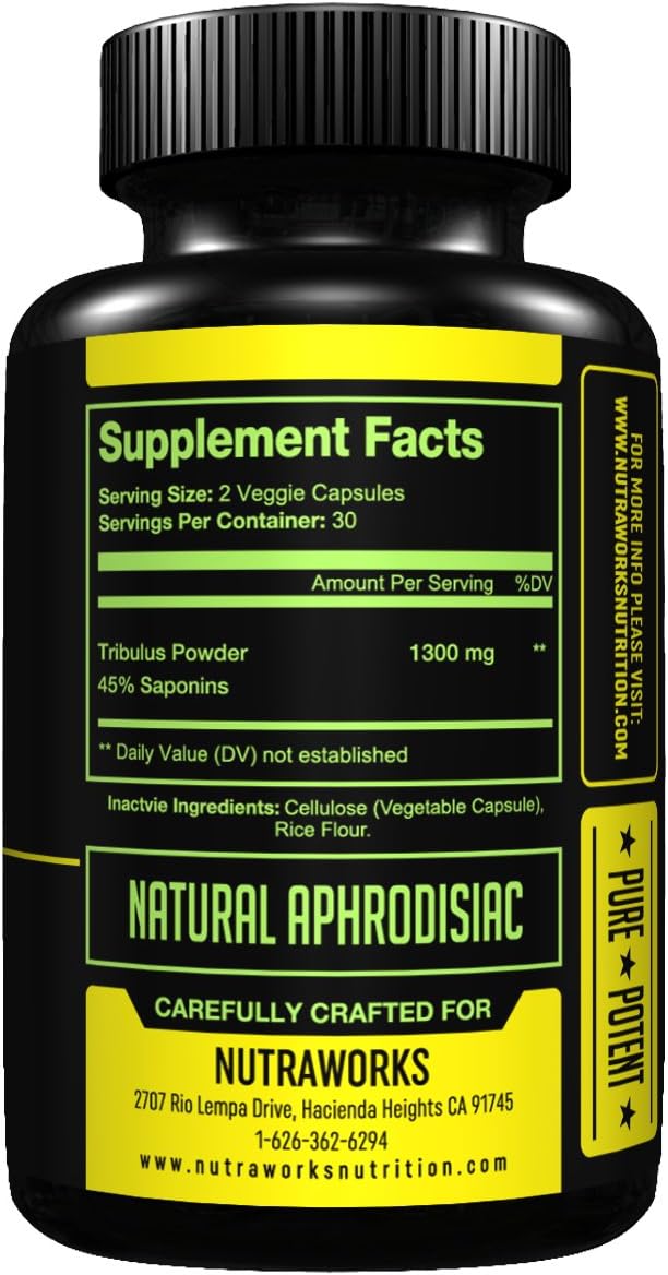 Tribulus Terrestris Supplement Natural Testosterone Booster Support