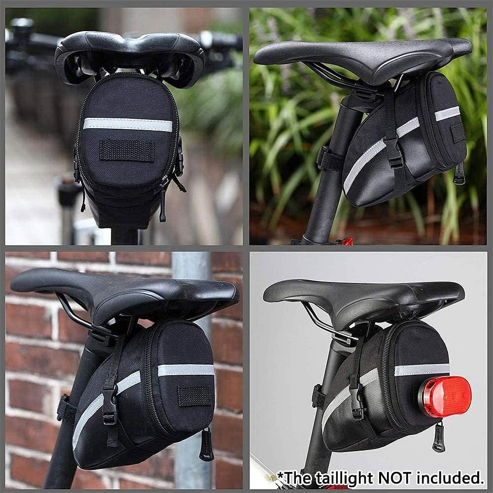 Waterproof Bicycle Underseat Bag - Saddle Wedge Pack for MTB Road Bike Storage (Only Bag), 5.9*2.95*4.13 inches - Image 4