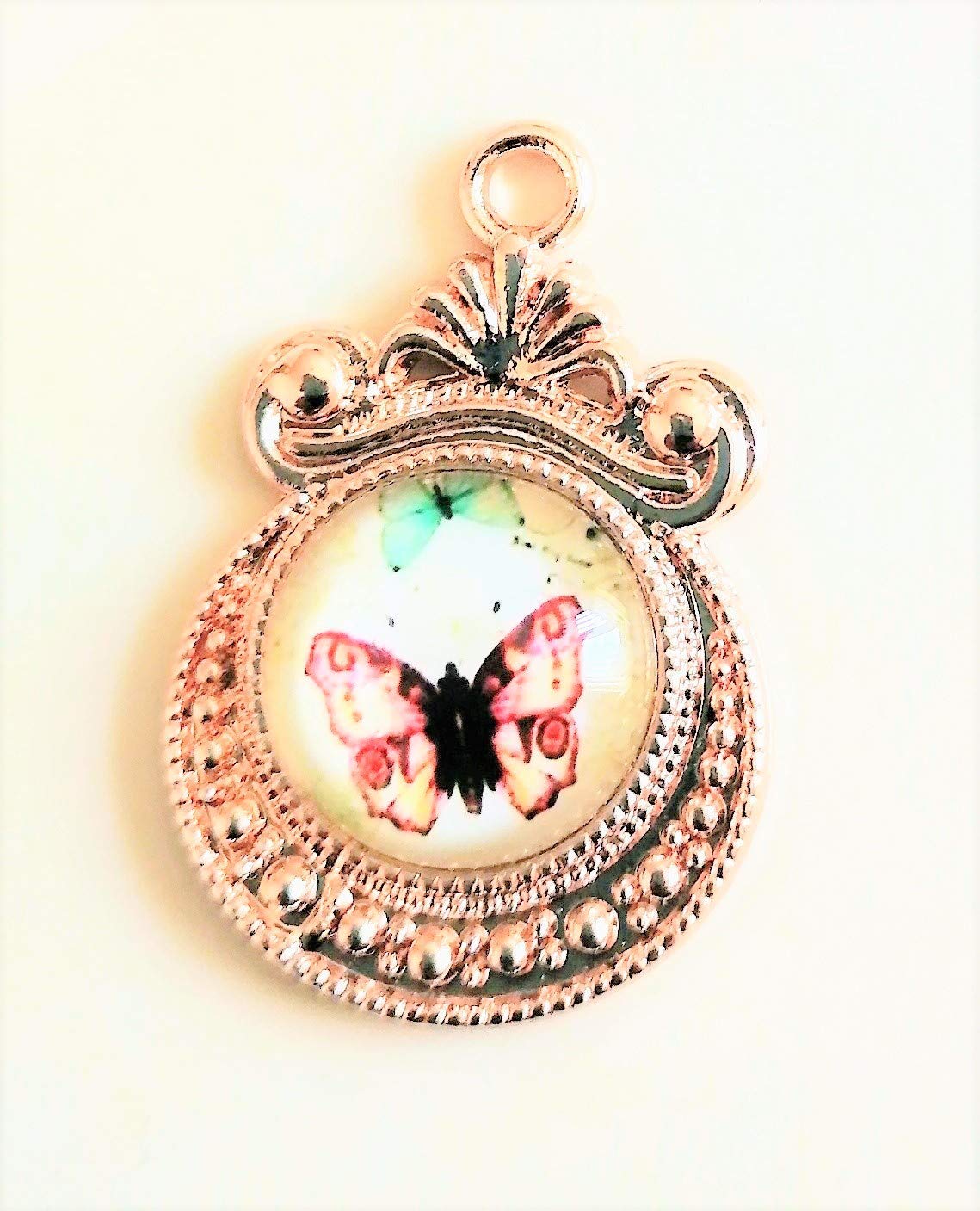 Butterfly handmade glass cabochon set 