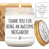 Best Neighbor Candle Gift for Neighbors, New Home Candle Gift for Neighbor Friends, Thank You for Being An Awesome Neighbors Candles, Thanksgiving Neighbour Candles Gifts Ideas for Him or Her-53