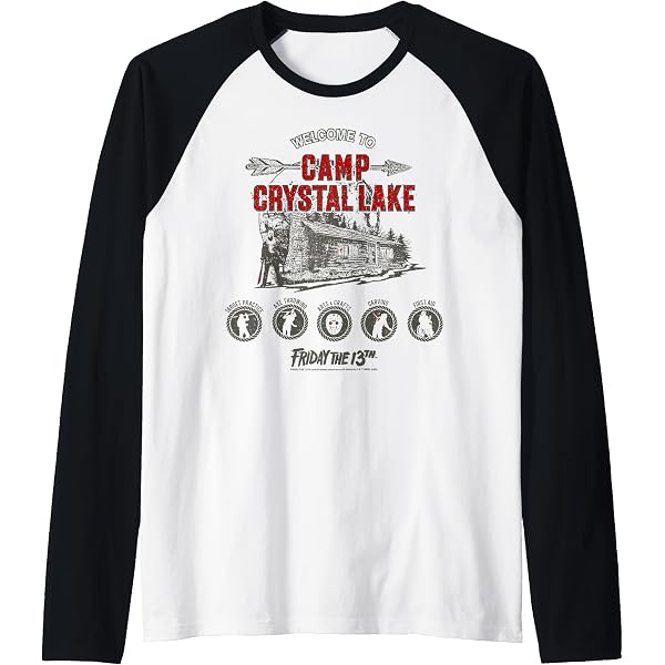 Camp Crystal Lake T-Shirt For Women - Official Friday The 13th Licensed Girly Tee