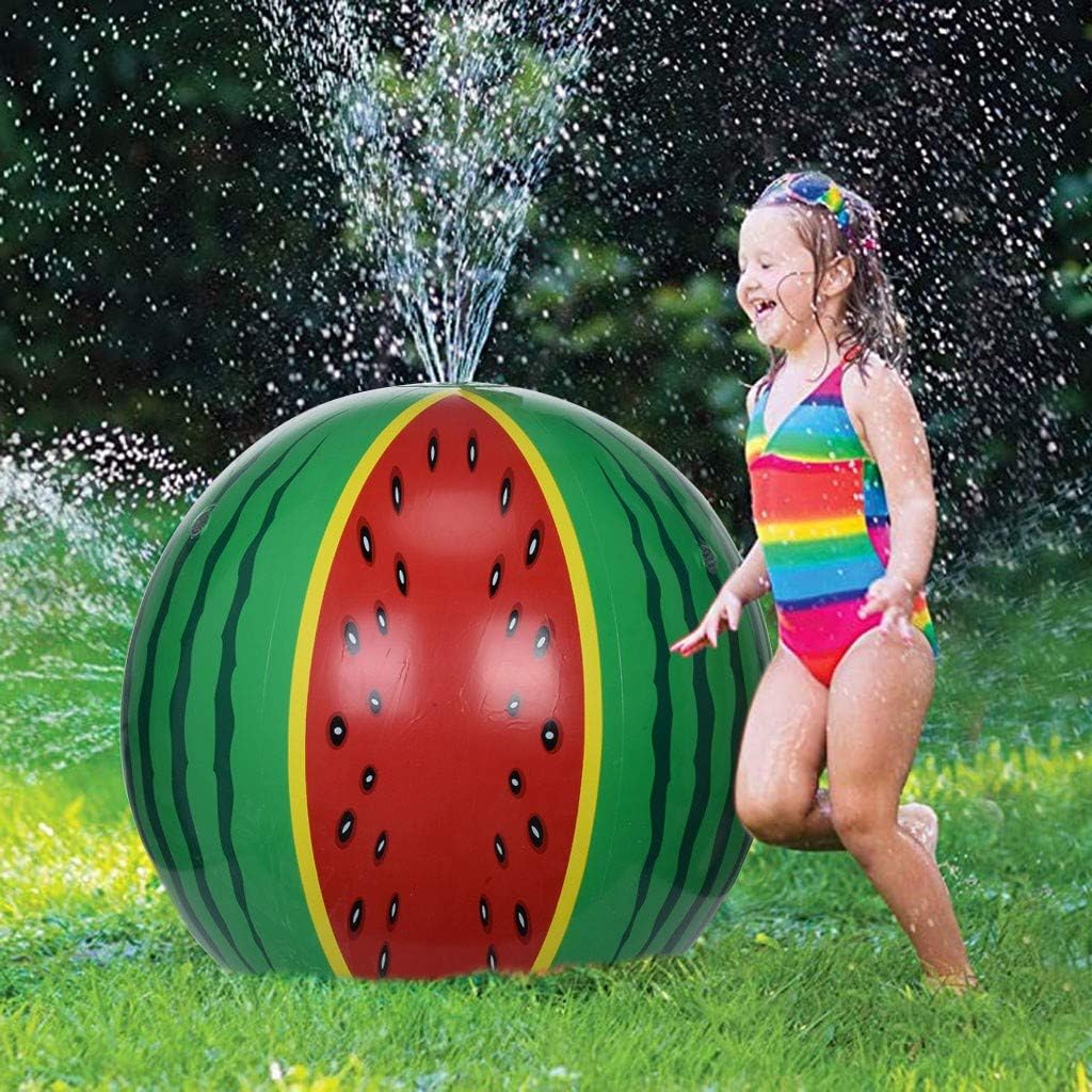 unbraned Large Beach Ball Sprinkler, Summer Children's Fun Inflatable Watering Toys