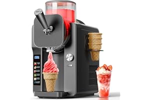 2-in-1 Slush and Ice Cream Maker - 6 Modes for Smoothies, Milkshakes, Cocktails, Margaritas, and Ice Cream, Double-Layer Tank