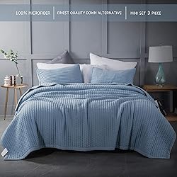 KASENTEX Quilt Mini Set-Stone Washed-Super Soft