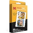 Zink KODAK 2”x3” Premium Pre-Cut Sticker Photo Paper (30 Sheets) Compatible with All KODAK 2x3” Instant Print Products – Except Printomatic