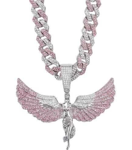 LCWLJL Iced Out Miami Cuban Link Chain with Pendant | Hip Hop