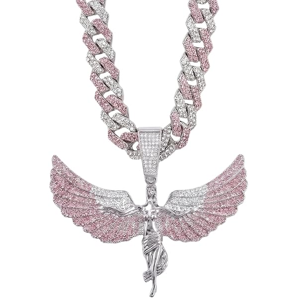 BLINGFACTORY ICED HIP HOP HYPNOTIZE MINDS PENDANT & 4mm 24