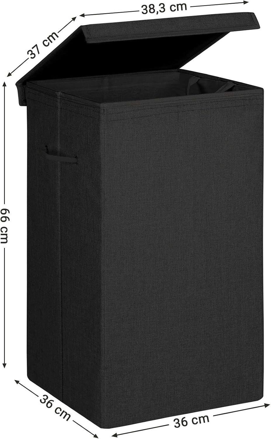 Outsunny Baule da Giardino in Rattan PE con Ruote e Maniglia Nero