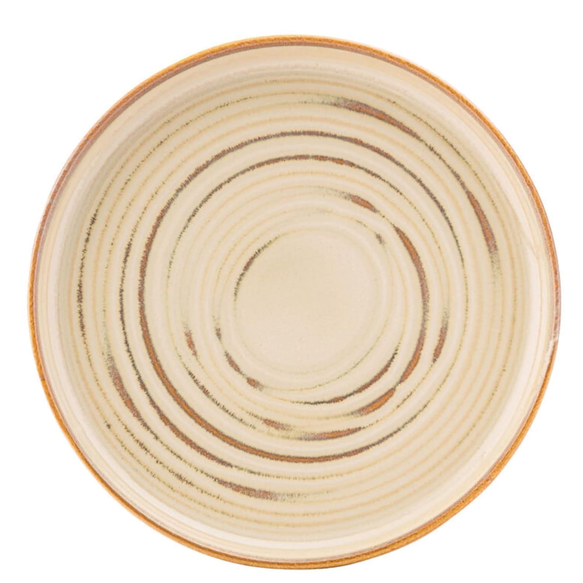 Utopia Santo Taupe Coupe Plate 7inch / 17.5cm, Pack of 6